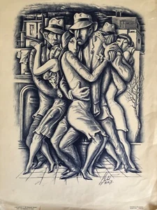 Fenando Guibert - Litografia - Lunfardos 1 - Picture 1 of 3