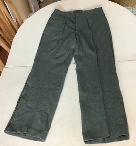 Swiss Military Wool Army Military Pants Size 80/44 Pin Stripe - Picture 1 of 9