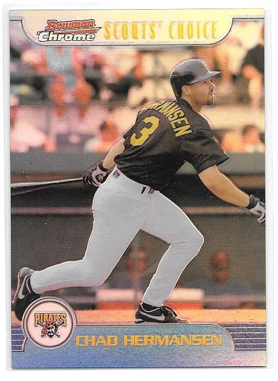 CHAD HERMANSEN REFRACTOR 1999 BOWMAN CHROME SCOUTS' CHOICE SC15 15 PIRATES - Image 1 of 1