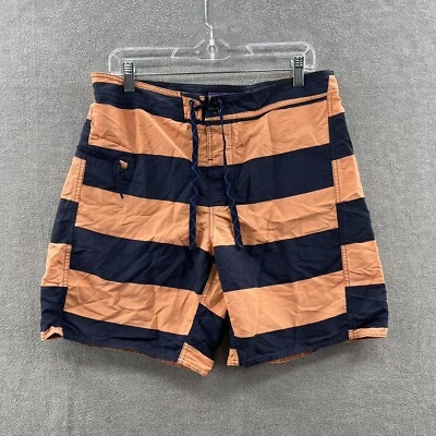 Patagonia Hombre Cordón Naranja Rayas Bolsillo Baúles Talla 33 Foto 1 de 4