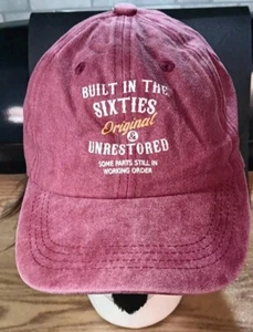 GEN X UNRESTORED MAROON 1960s Trucker, Gimme Hat, Cap, COTTON, FEED Hat- Hat - Picture 1 of 5