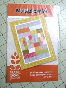 "Multiplication" Quilt Pattern by Praire Grass Patterns 42" x 57" - Picture 1 of 2