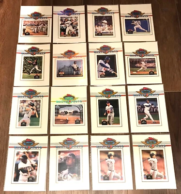 1993 Topps Stadium Club MLB Baseball 5 x 7 Master Photo Promos Lot of 16 - Image 1 of 2