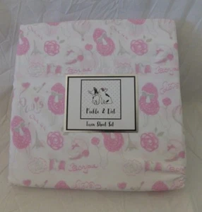 Juego de sábanas dobles Pickle + Dot Paris Ohh La La 3 piezas nuevo en paquete - Imagen 1 de 9