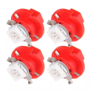 4pcs Red B8.4D 5050 LED SMD Instrument Panel Cluster Dashboard Gauge Light Bulb - Picture 1 of 8