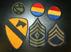 6 PARCHES MILITARES DE EE. UU. TIRAS DE SARGENTO 1A CABALLERÍA 89 INFANTERÍA DOCTRINA DE ENTRENAMIENTO DIV - Imagen 1 de 5
