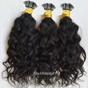 Pre Bonded I Tip Human Hair Extension Loose Wave Brazilian Stick I Tip Hair 100g - Picture 1 of 12