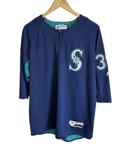 Seattle Mariners Player Issued Felix Hernandez Batting Practice Pullover Size XL - Picture 1 of 5