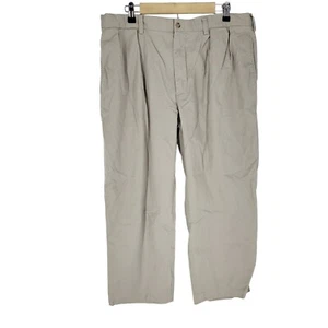 Polo Ralph Lauren Pants Beige Chino Straight Pleated Classic Fit 38X26 hemmed - Picture 1 of 4