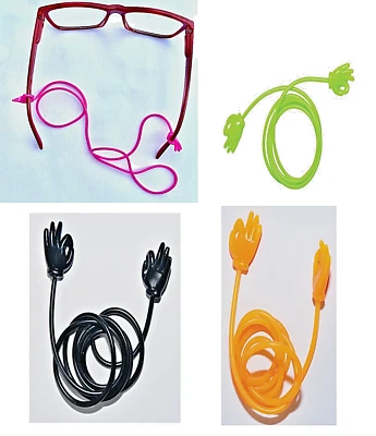 DR JON KIDS/ADULTS HIGH FIVE HAND Elasticated Funky Glasses/Sunglasses Strap. UK SELLER