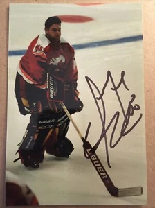 Calgary Flames Dwayne Roloson Autographed 4x6” Photo - Picture 1 of 2
