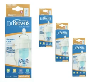 Dr. Brown's Babyflasche Original Weithals Natural Flow Vent System, 4oz Level 1 - Bild 1 von 8