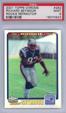 2001 Topps Chrome Rookie Refractor #282 Richard Seymour PSA 9 *0923
