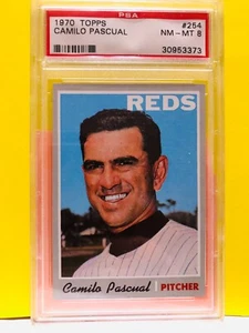 1970 Topps Set PSA 8 CAMILO PASCUAL Reds # 254 - Bild 1 von 2