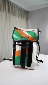 Freitag Rucksack Grün weiß Orange Planentasche Bonanza Tasche Recycelt - Bild 1 von 15