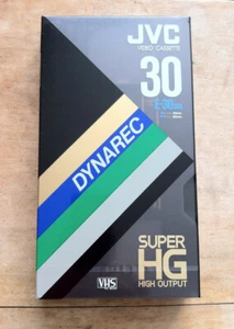 JVC Dynarec E-30 Super High Grade VHS Cassette New - Photo 1/3
