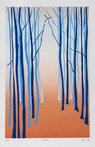 Aquie, Forest, Screenprint, signed, numbered, dated, and titled in pencil - Picture 1 of 5