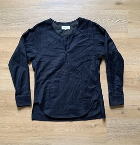 Camisa Isabel Marant Étoile Lana Virgen Negra Talla 2 Mujer Pullover Bolsillos - Imagen 1 de 12