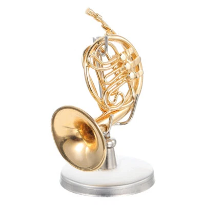  Musical Instrument Ornament Mini Decorations Miniature French Horn - Image 1 of 4