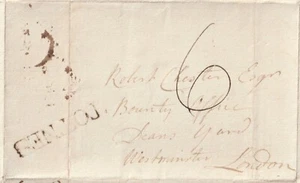 1788 TOTNES PMK WRAPPER DEVON ROBERT CHESTER BOUNTY OFFICE WESTMINSTER LONDON - Picture 1 of 2