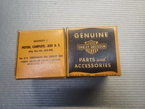 Harley WL WLA WLC WLD Flathead Set of NOS Pistons +20 0.20 Oversize - Bild 1 von 4