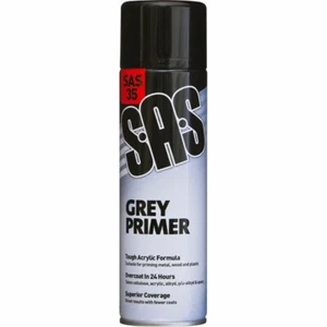 Pintura en aerosol gris imprimación 500 ml x 1 acrílico resistente de secado rápido SAS35-1 - Imagen 1 de 1
