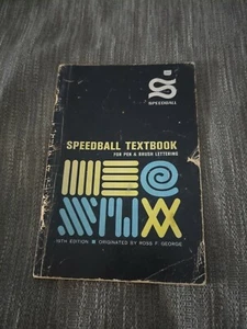 Speedball Textbook Pen and Brush Lettering Book 19th Ed Ross F. George Speed - Picture 1 of 8