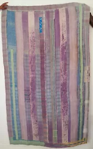 Excellent Indian Kantha Quilt Bedspread, Handmade Cotton kantha Quilt Jaipur - Picture 1 of 3
