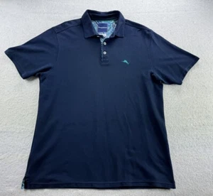 Tommy Bahama Shirt Herren Größe Large blau Fan Tropic Liberty Stoff Zuschauer Polo - Bild 1 von 21