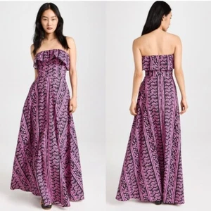 Kahindo Kenya Anthropologie Tansania trägerloses Maxikleid - Bild 1 von 10