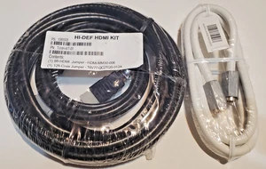 KIT de puente HDMI de 3 cables HI-DEF con cable HDMI de 6 pies cable coaxial de 12 y 5 pies cable de TV - Imagen 1 de 2