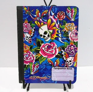 Lisa Frank Ed Hardy Composition Book Butterfly Skull Collab Y2K 7.5 x 9.75 NEW - Picture 1 of 5