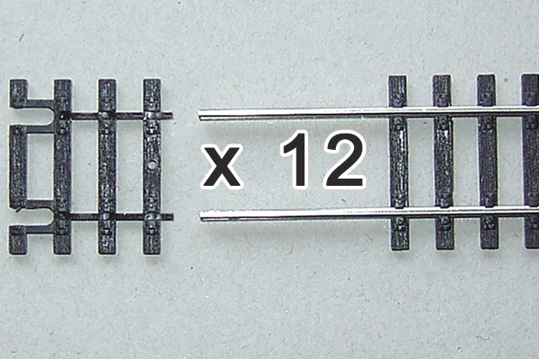 Piko 55282 HO Scale Flex Track End Ties 31mm Box of 12 - Image 1 of 1