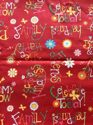 Moda Bloomin' Fresh Fabric 1 Yd + 25" Deb Strain Red Floral 19662 Quilting - Image 1 of 4