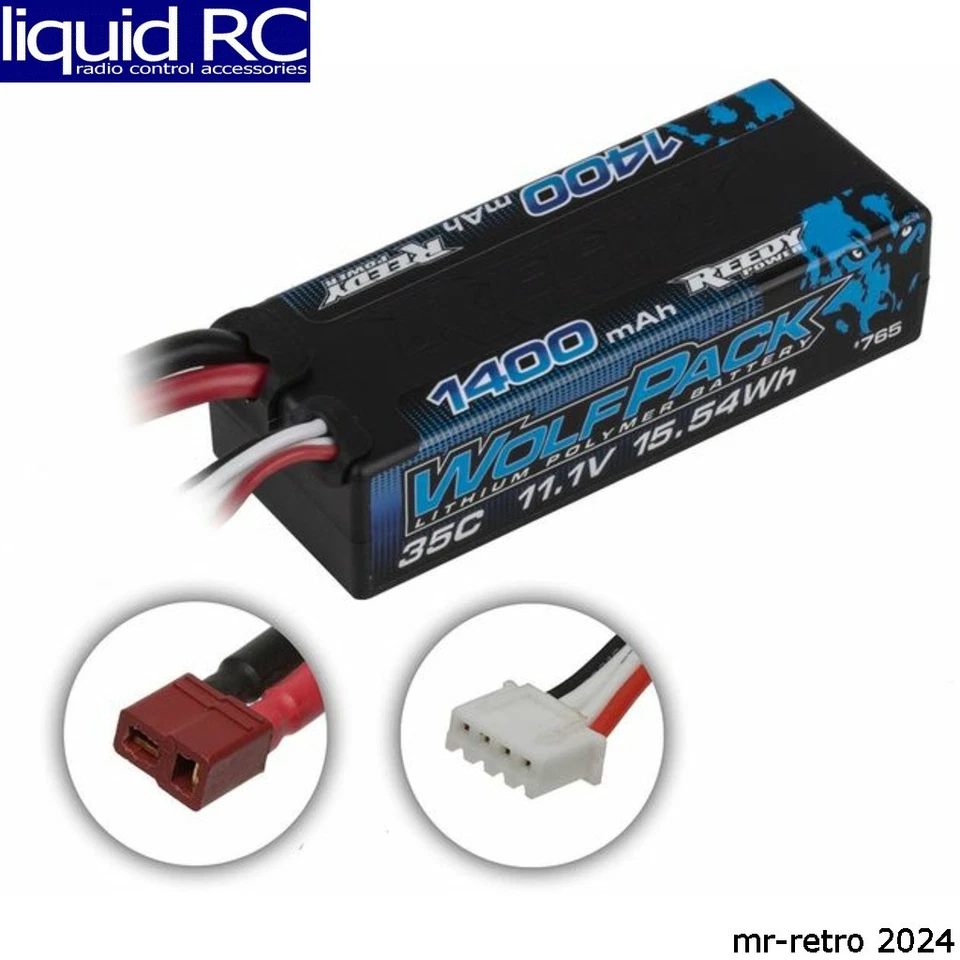 Associated 765 Wolfpack LiPo Mini 1400mah 35c 3s 11.1v with T-Plug - Image 1 of 1