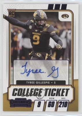 2021 Contenders Draft Picks Game Ticket Purple Tyree Gillespie Rookie Auto RC - Image 1 of 2