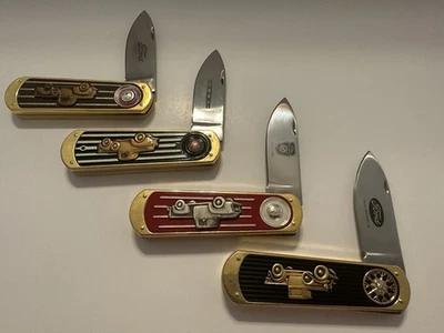 Ford Collector Pocket Knife Set - Vintage Cars & Trucks Brass Enamel Series - Image 1 of 4
