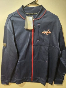 XL - NHL Fanatics Navy Washington Capitals Authentic Pro Rink Jacket Coat NWT - Picture 1 of 3