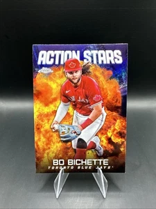2023 Topps Chrome Update Bo Bichette Action Stars #ASC-26 Bluejays Holo - Picture 1 of 2