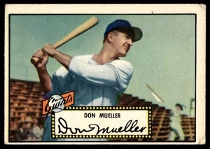 1952 Topps (Black Back) Don Mueller New York Giants #52 A1 - Picture 1 of 2