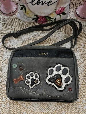 Ghala Companion Organizer Crossbody Paw Print Purse - Image 1 of 4