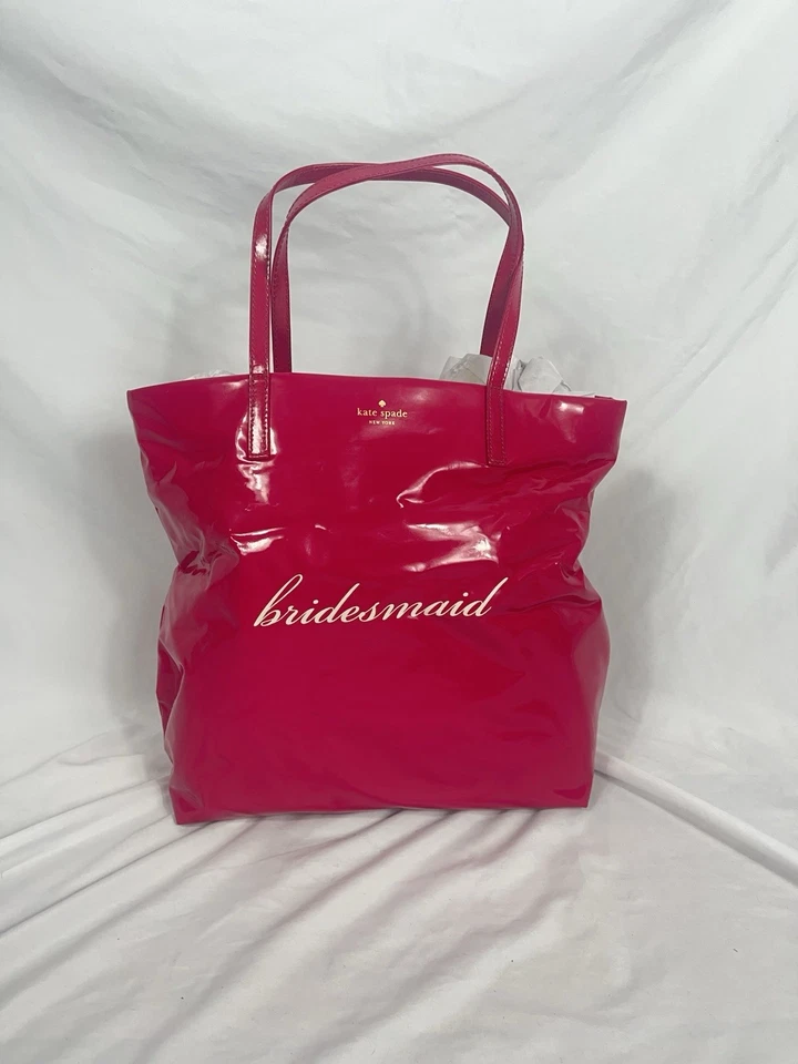 Bolso de Mano Kate Spade New York Boda Belles 'Dama de honor' Bon Shopper, Rosa - Nuevo con Etiquetas Foto 1 de 4
