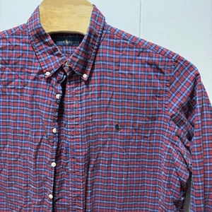 Camisa Ralph Lauren Manga Larga Para Hombre Talla 2XL XXL Roja a Cuadros Logo Abotonada - Imagen 1 de 5