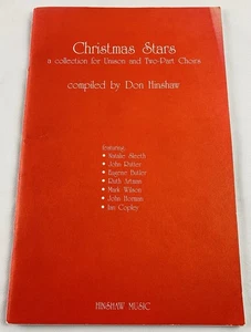 Estrellas de Navidad Don Hinshaw Unísono Dos Partes Coro Colección Hinshaw Música 1987 - Imagen 1 de 6