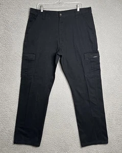 Pantalones cargo Wrangler para hombre 36x32 negros de lona de trabajo rectos calce relajado informales - Imagen 1 de 13