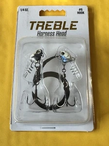 6th Sense Treble Harness Jig Head 1/4oz #6 Hook Baby Shad - Picture 1 of 3