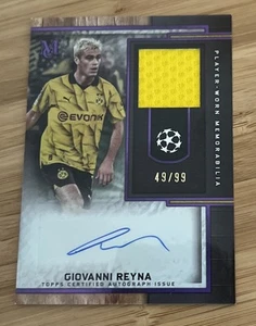 2023/24 Topps Museum MAR-GR Giovanni Reyna Auto Relic /99 Borussia - Picture 1 of 2