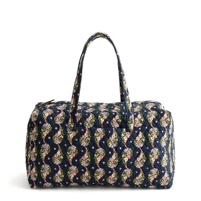 Vera Bradley PAISLEY RAIN Quilted Cotton Large Travel Duffel Print ~NWT - Image 1 of 2