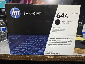 Cartucho de tóner HP 64A LaserJet - negro (CC364A) nuevo caja abierta, paquete sellado - Imagen 1 de 7
