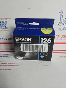 Original Epson 126 Schwarz Druckertinte 2 Patronen T126120-D2 EXP 03/2024 - Bild 1 von 12